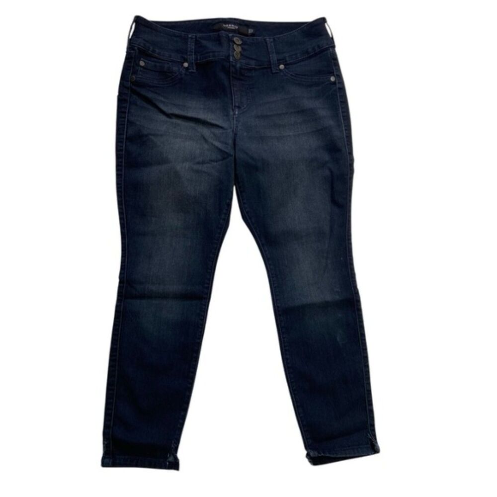 Torrid Dark Wash Button Fly Skinny Jeans 12XS